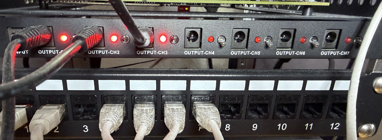 Eine 10" Power Distribution Unit (PDU) für 5-20V